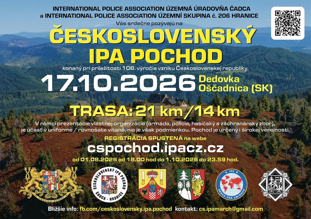 Československý IPA pochod 2026 – Dedovka, Oščadnica